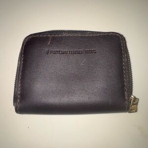 Portland Leather Dark Brown Card Holder